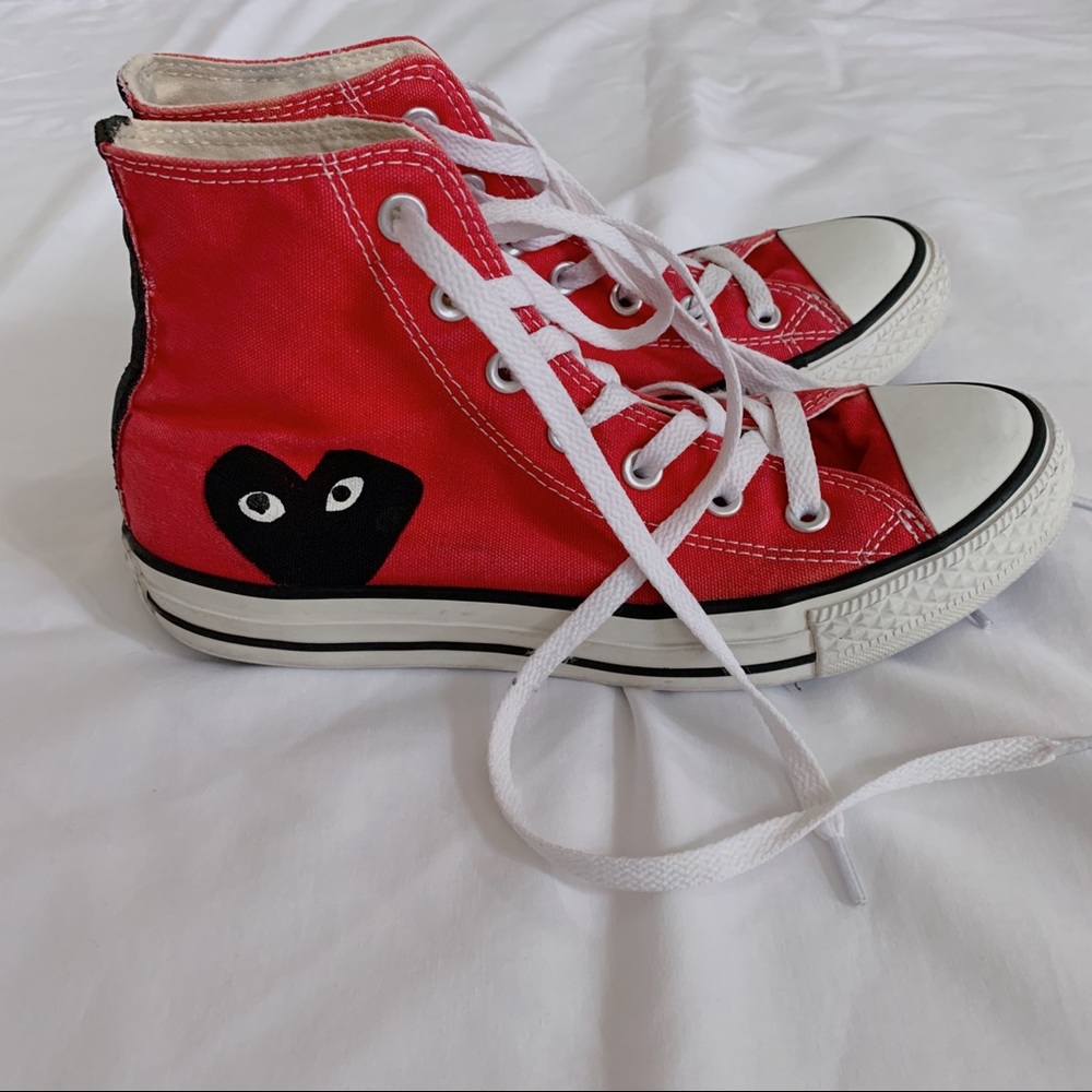 CONVERSE x PLAY (Comme des Garcons) Hand Painted